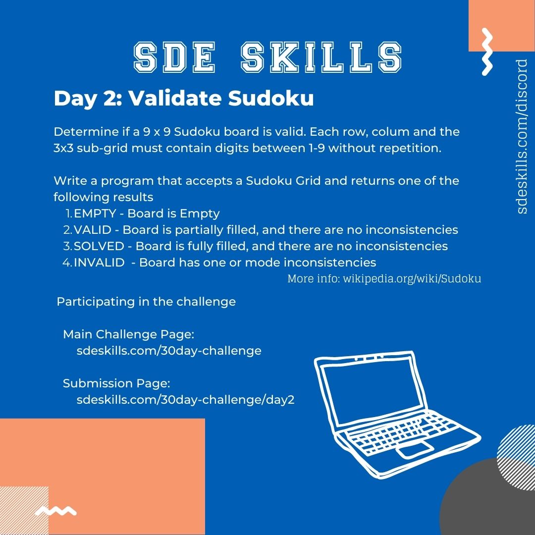 Day 2 - Validate Sudoku